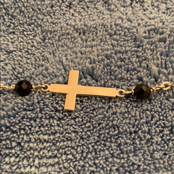 Silver Cross Necklace 17” - Picture 5 of 5